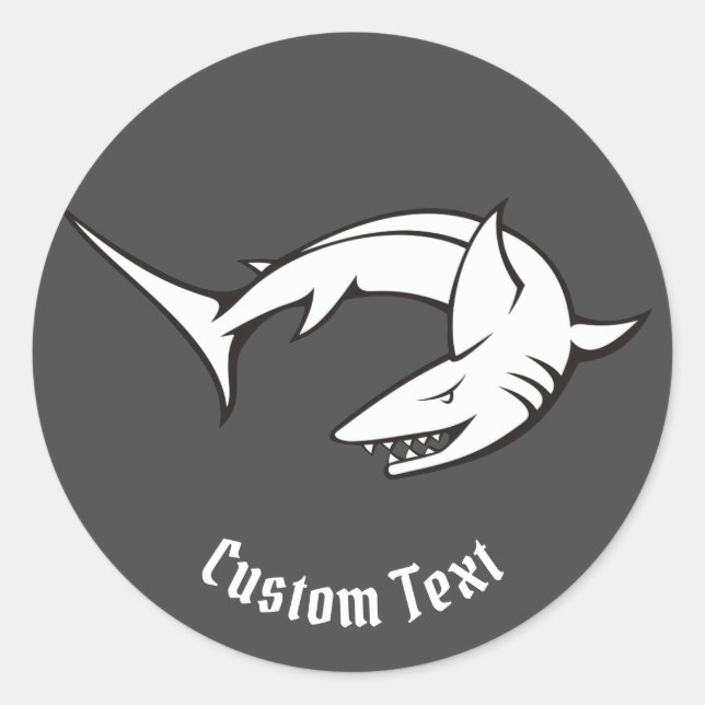 Shark Classic Round Sticker (Front)