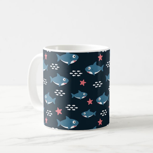 Shark Coffee Mug (Front Left)