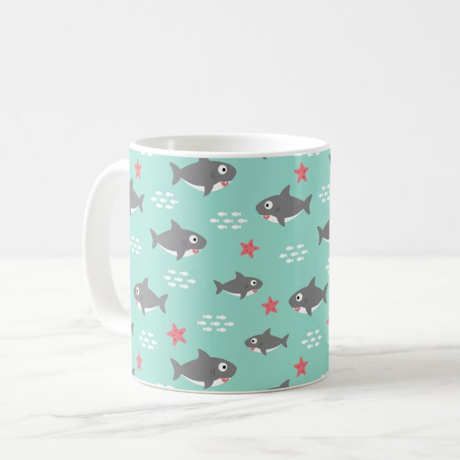Shark Coffee Mug (Front Left)