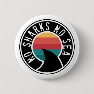 Shark Conservation No Sharks No Sea Button