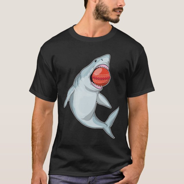Shark Cricket Cricket ball T-Shirt (Front)