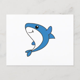 Shark. Cute Animals For Kids. Sharks Postcard