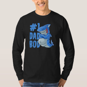 Shark Dad Best Dad Bod Sharks Papa Family Father's T-Shirt