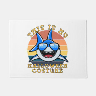 Shark Daddy Spooky Sunset Funny Doormat
