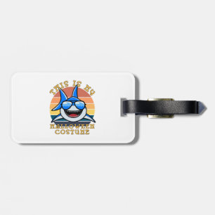 Shark Daddy Spooky Sunset Funny Luggage Tag
