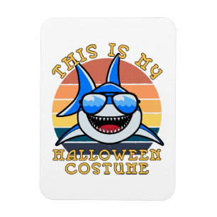 Shark Daddy Spooky Sunset Funny Magnet