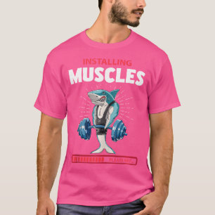 Shark Deadlift Fitness Gym Weightlifting T-Shirt