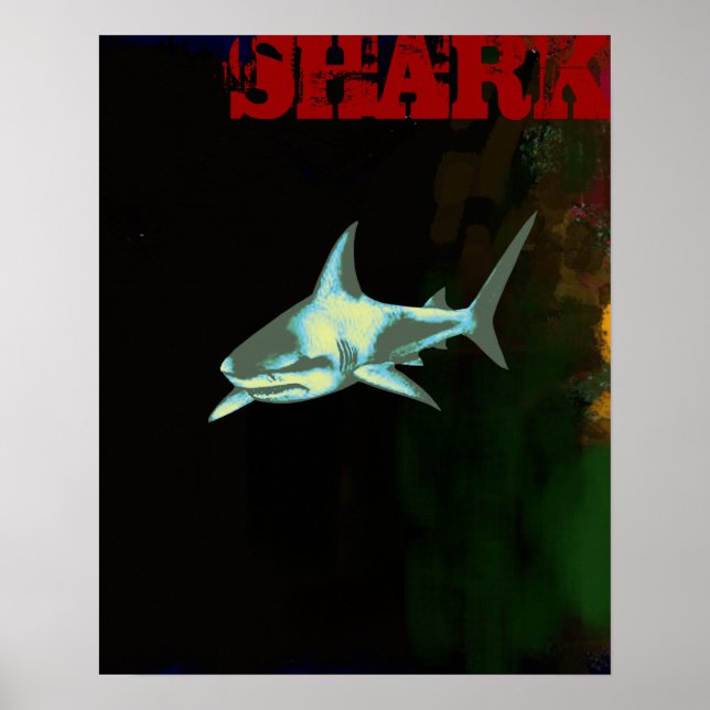 shark décor print (Front)