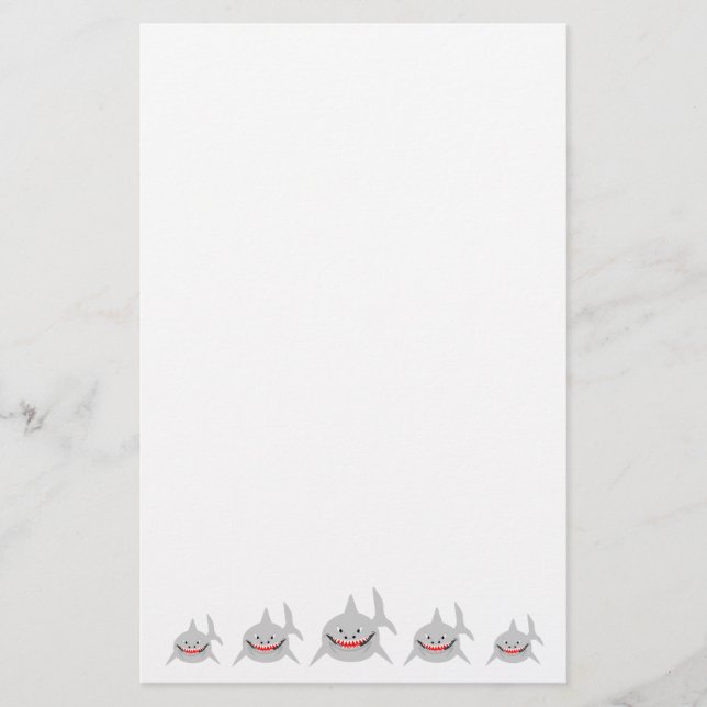 Shark Design Stationery (Front)