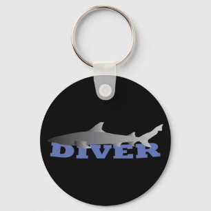 Shark Diver Keychain