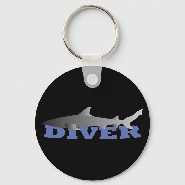 Shark Diver Keychain (Front)