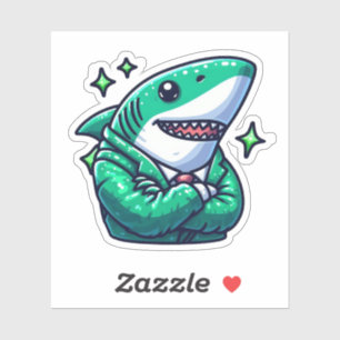 Shark Drawing: Deep Water Stickers #16