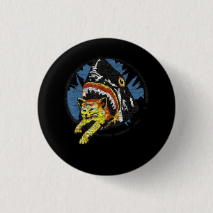 Shark Eating A Cat Funny Shark Gifts 3 Cm Round Badge