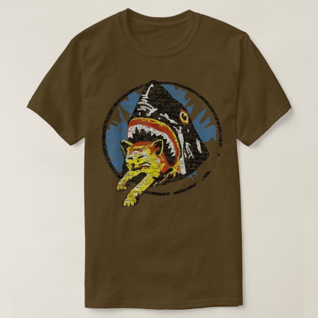 Shark Eating a Cat  T-Shirt (Design Front)