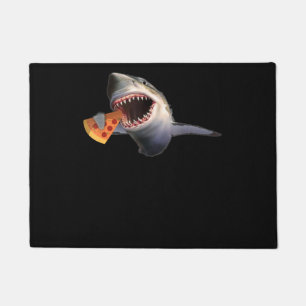 Shark Eating Pizza Shark Lovers Funny Gifts Doormat