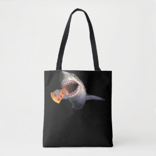 Shark Eating Pizza Shark Lovers Funny Gifts Tote Bag