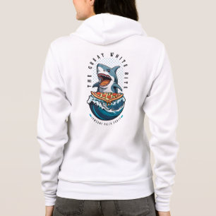 Shark Eating Pizza The Great White Bite Jawsome Hoodie