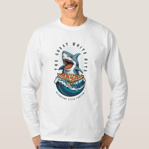 Shark Eating Pizza The Great White Bite Jawsome T-Shirt