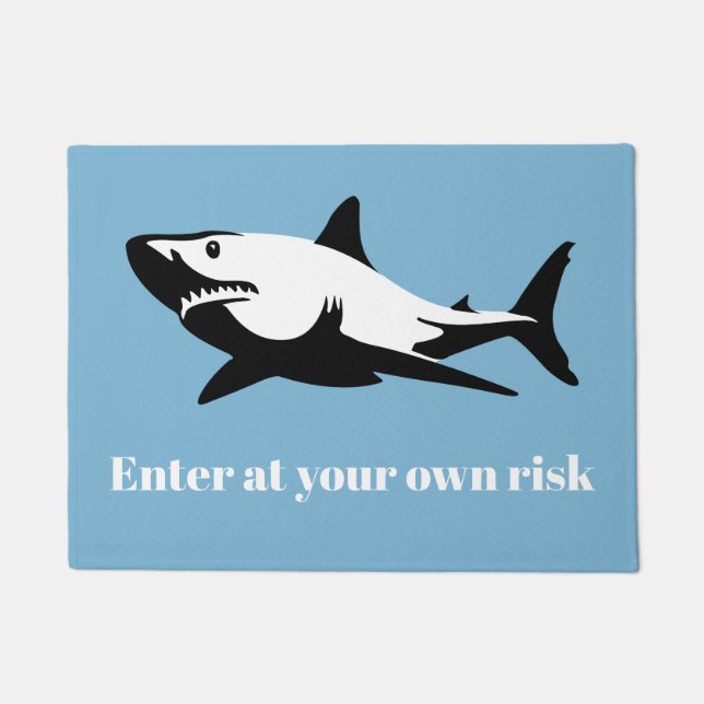 Shark - Enter at your own risk Doormat (Front)