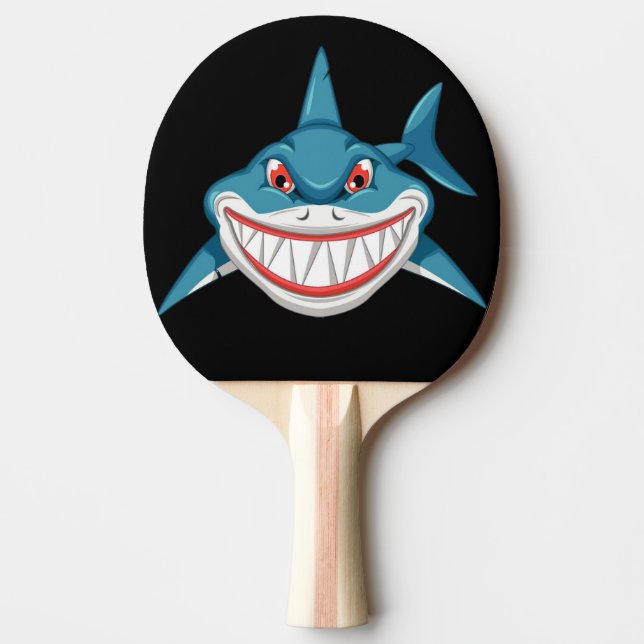 Shark Face background Ping Pong Paddle (Front)