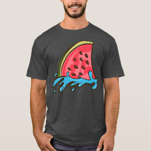 Shark Fin As Watermelon Summer Surfing Beach Vibes T-Shirt