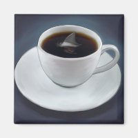 Shark Fin Coffee Magnet