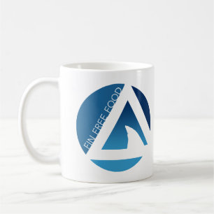 shark fin free food tricircles coffee mug