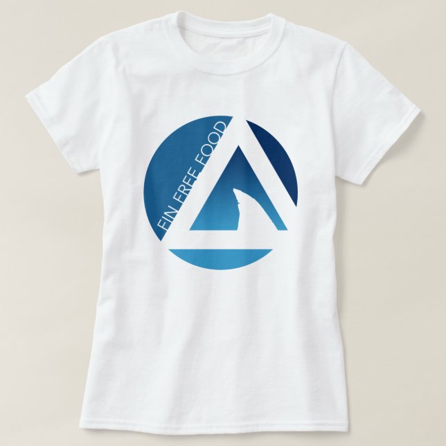 shark fin free food tricircles T-Shirt (Design Front)