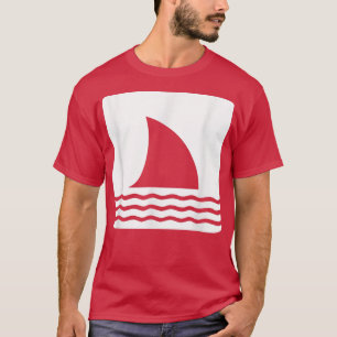 Shark Fin Ocean View  T-Shirt