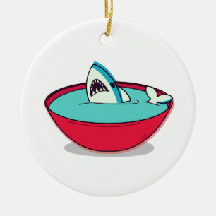 Shark Fin Soup Ceramic Tree Decoration