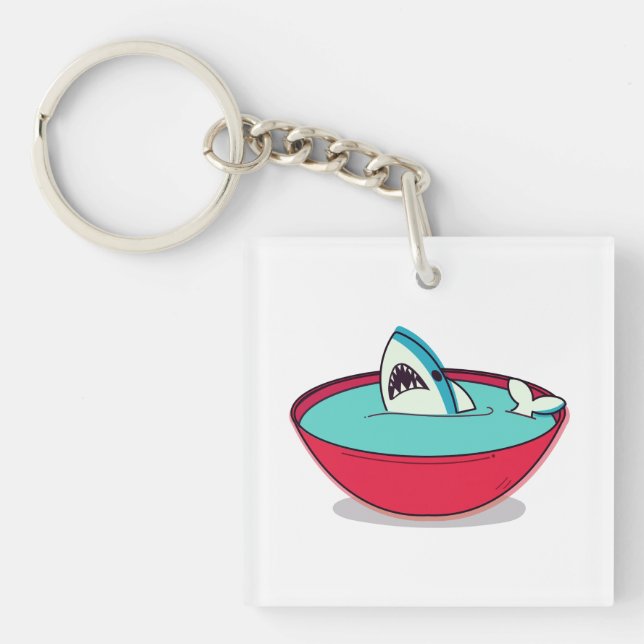 Shark Fin Soup Key Ring (Front)