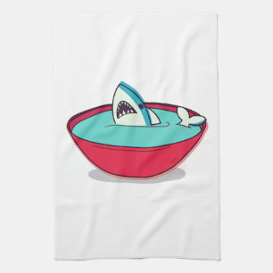 Shark Fin Soup Tea Towel