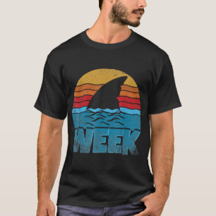 Shark Fin Week 2025 Shark Lover Ocean Wildlife  T-Shirt