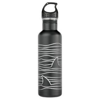 Shark Fins Ocean Marine Biologist  710 Ml Water Bottle