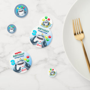 Shark  Fintastic Kids Birthday Confetti