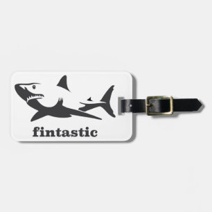 Shark - fintastic luggage tag