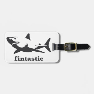 Shark - fintastic luggage tag
