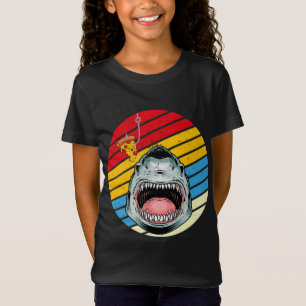 Shark Fish Pizza Retro Vintage Pizzeria Pizza Chef T-Shirt