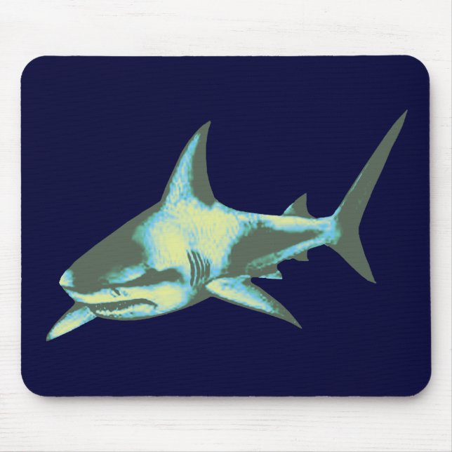 shark fish, wild animals mouse mat (Front)