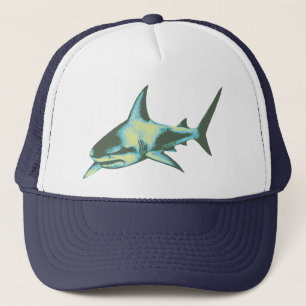 shark fish, wild animals trucker hat