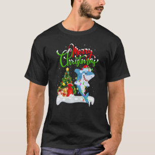 Shark Fish  Xmas Decorations Santa Shark Christmas T-Shirt