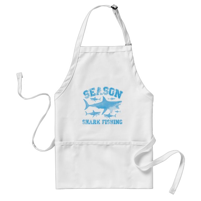 shark fishing season standard apron (Front)