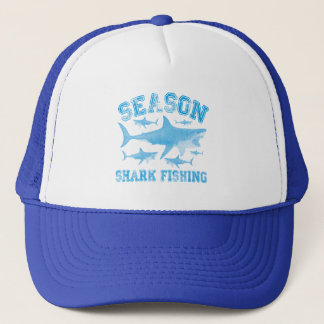 shark fishing season trucker hat