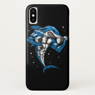 Shark Fitness Weightlifting iPhone X Case