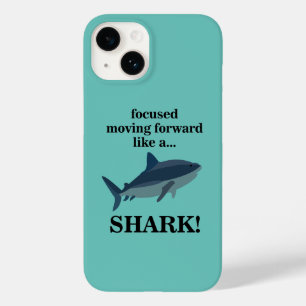 Shark Focused Moving Forward Like A Shark Case-Mate iPhone 14 Case