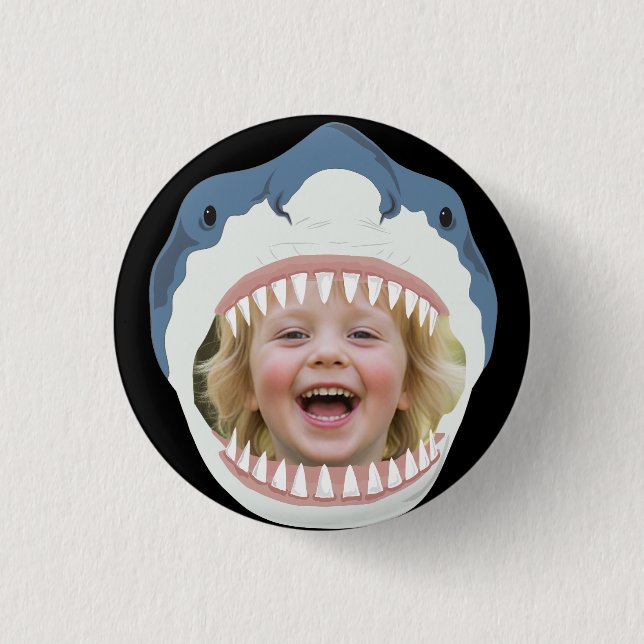 Shark Food Your Photo Eaten By Sharks 3 Cm Round Badge (Front)