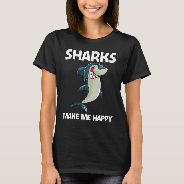 Shark For Men Women White Shark  1 T-Shirt (Front)
