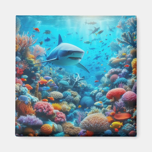 Shark Fridge Magnet (Front)