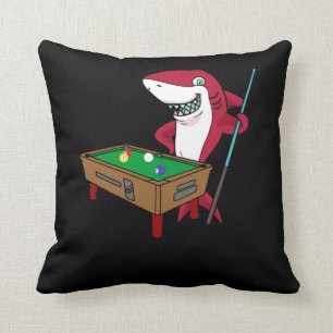 Shark Funny Billiard Pool Player Cushion