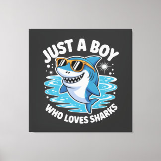 Shark Funny Quote  Canvas Print